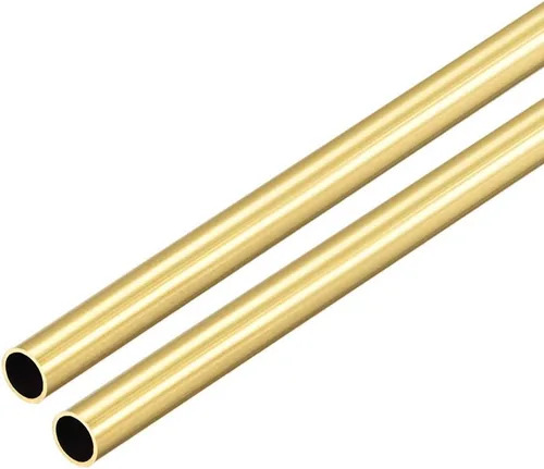 Miniatura 21 de uxcell Tubo redondo de latón, 11.811 in de longitud de 0.079 in de diámetro exterior de 0.020 in de grosor de pared, tubo recto sin costuras, 2