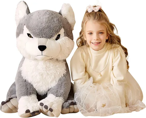 Miniatura 13 de EARTHSOUND Juguete de peluche con diseño de conejo gigante, conejo de 23 pulgadas de tamaño grande, juguetes suaves de tamaño jumbo, lindo y enorme