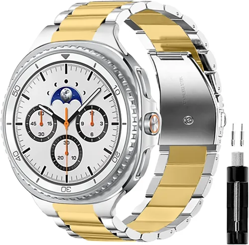 Miniatura 15 de GOLDTOLUCK No Gap Stainless Steel Band Compatible with Samsung Galaxy Watch 8 7 6 5 4 Classic FE Pro Ultra 40mm 44mm 46mm 43mm 47mm 45mm 42mm