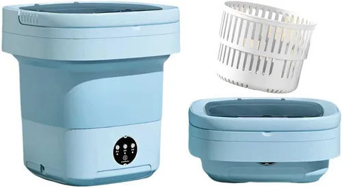 Lavadora portátil, mini lavadora, lavadora plegable de gran capacidad mejorada de 11 litros. Limpieza profunda de ropa interior, ropa de bebé y