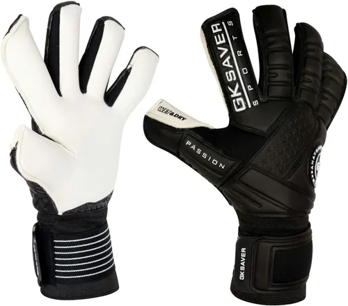 GK Saver Guantes de portero de fútbol Passion Series Guantes de portero profesionales, talla 6 a 11, guantes salvadores extraíbles