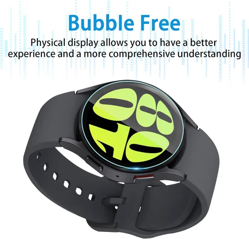Miniatura 5 de Suoman Paquete de 4 para Samsung Galaxy Watch 6/Galaxy Watch 7 de 40 mm Protector de pantalla, [Antiarañazos] 2.5D Dureza 9H Película protectora