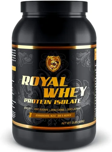RSN Royal - Proteína en polvo 100% aislada | 0.95 oz de proteína aislada | 0 azúcar | 0.04 oz de carbohidratos | 2 libras | 30 porciones | Chocolate