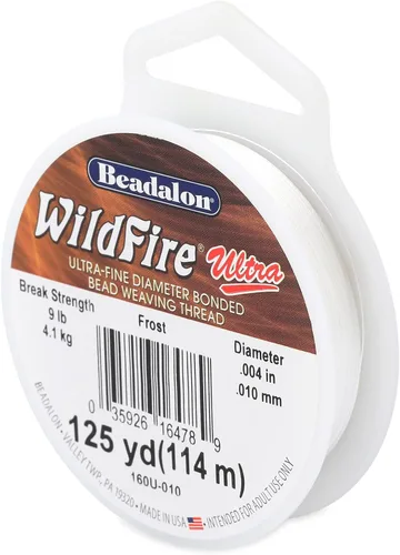 Miniatura 45 de Beadalon Wildfire Ultra - Beading Thread, Beading Supplies for Crafters, Jewelry Makers, Beaders. Braided Fishing Line