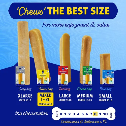 Miniatura 5 de Himalayan Dog Chew Masticables originales de queso de yak para perros, The Better-For-You, 100% natural, de larga duración, saludables y seguros