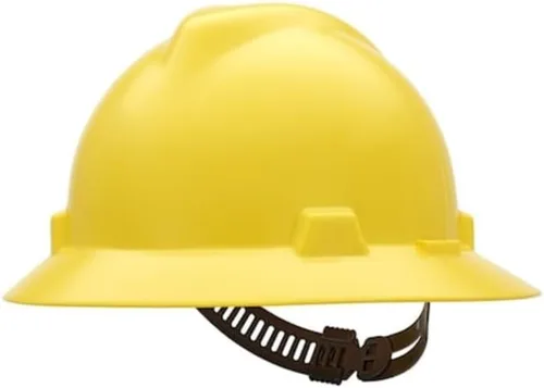 Miniatura 33 de MSA V-Gard Casco de Ala Completa con Suspensión - Carcasa de Polietileno, Protección Superior contra Impactos y Correas de Corona Autoajustables