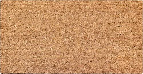 Miniatura 13 de A1HC - Felpudo de fibra de coco natural para entrada exterior, tratado antidesprendimiento, resistente, perfil delgado, fácil de limpiar y Negro