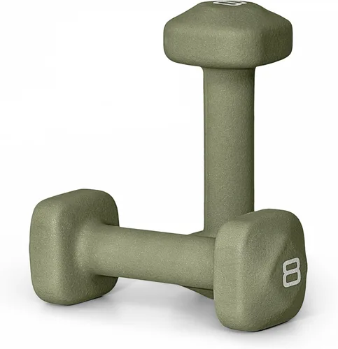 Miniatura 36 de Tone Fitness Pares de Mancuernas de Pesas de Neopreno con Cabeza Cuadrada Antirrodamiento Múltiples Opciones Azul