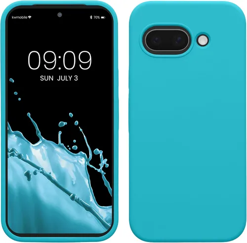 Miniatura 202 de kwmobile Funda Compatible con Google Pixel 6 Pro - Funda de Teléfono de Silicona TPU con Acabado Suave - Azul Caribe