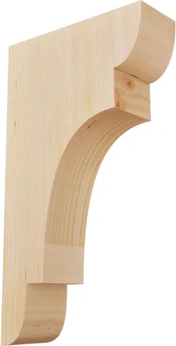 Miniatura 91 de Ekena Millwork COR04X12X12NEB00RWR 4 pulgadas de ancho x 12 pulgadas de profundidad x 12 pulgadas de alto New Brighton Rough Sawn Corbel, cedro rojo