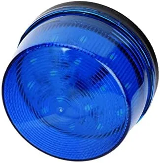 Tangxi LED azul 12V advertencia de emergencia intermitente luz estroboscópica de seguridad para advertencias de bloqueo, alarmas antirrobo,