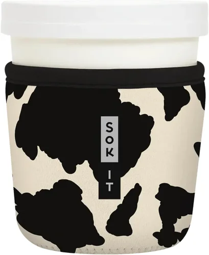 Miniatura 70 de Sok It IceCreamSok - Funda de neopreno aislada (flores abstractas, pintas de helado cónicas)