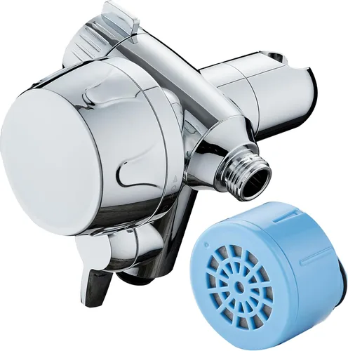 Piel y cabello: el filtro de ducha más avanzado del mundo para combos con modos de filtración de encendido/apagado, recarga instantánea de cartucho,