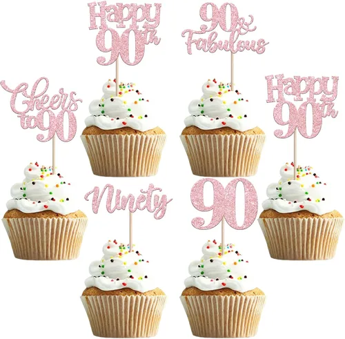 Miniatura 106 de 30 piezas de adornos para cupcakes de 12 cumpleaños feliz, brillantes doce, hola 12, felicitaciones a 12 años, adornos para cupcakes, 12