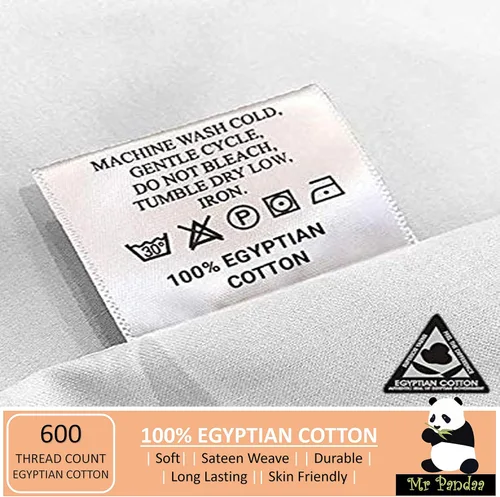 Miniatura 5 de 100% Egyptian Cotton, Real 600-Thread-Count - Queen Sheet Set- 4 PC Sheet Set, Sateen Weave Premium Bed Sheets, Fits mattresses Upto 15” Deep Pocket