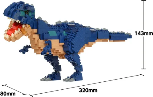 Miniatura 12 de nanoblock - Dinosaurs - Dinosaurio Deluxe Edition Giganotosaurus, kit de construcción de la serie Advanced Hobby