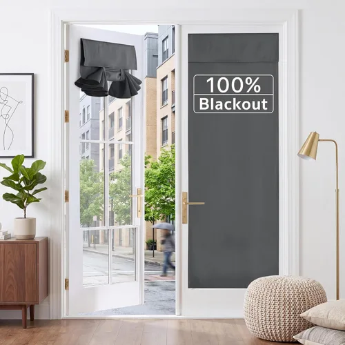 Miniatura 37 de RYB HOME 2 Paneles Cubierta de Ventana de Puerta de Aula, Persianas Opacas para Ventanas y Puertas de Aula Cubierta Persianas de Confinamiento