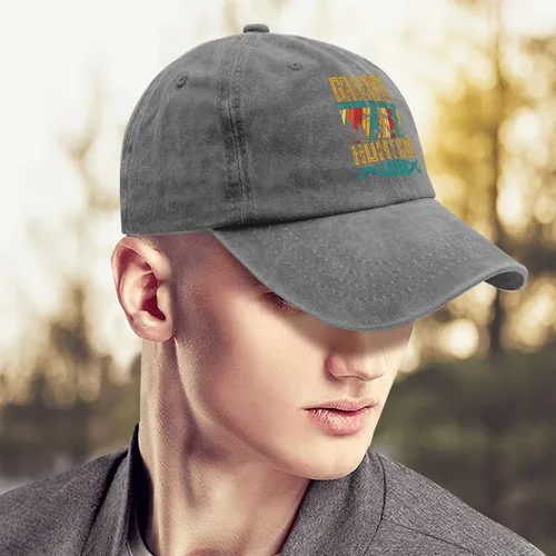 Miniatura 4 de Dad Hats GGRANDPA The MRN The Myth The Hunting Legend Gorra de béisbol, divertida gorra para hombre Pigmento gris