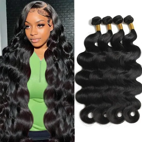 Miniatura 15 de Manojos de cabello humano ondulado de 20 pulgadas, 12A, 100% sin procesar, cabello virgen brasileño, ondulado, extensiones de cabello humano