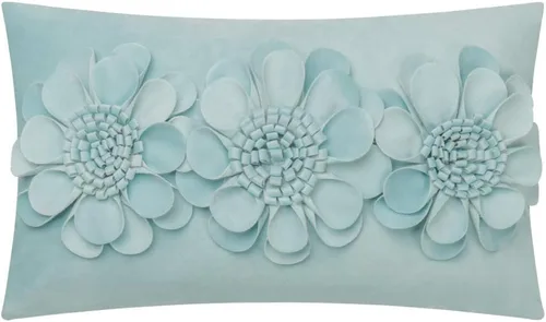 JWH Funda de almohada decorativa con diseño de flores 3D, funda de almohada decorativa de girasol, cojín de terciopelo, funda de almohada floral