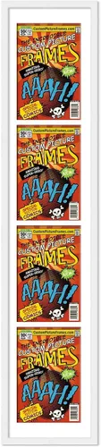Miniatura 60 de Marco de cómic negro con alfombrilla negra para cómics de la Edad Dorada