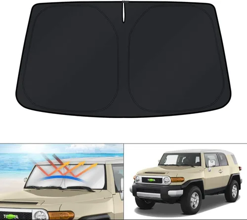 Miniatura 237 de KUST - Parasol plegable para parabrisas para Ford Ranger, accesorios 2019-2025 2026, parasol personalizado para ventana, protector solar plegable