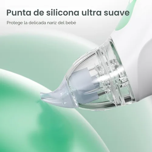 Miniatura 6 de Momcozy Aspirador Nasal para Bebé, Aspirador Nasal Eléctrico de 3 Niveles de Succión para Bebé, Recién Nacido y Niño Pequeño, Aspirador Nasal