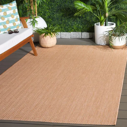 Miniatura 57 de SAFAVIEH Alfombra Lavable para Exteriores Colección Courtyard - Pasillo de 2'3" x 6'7", Azul Marino y Gris, No Desprende Pelusa y Fácil Limpieza