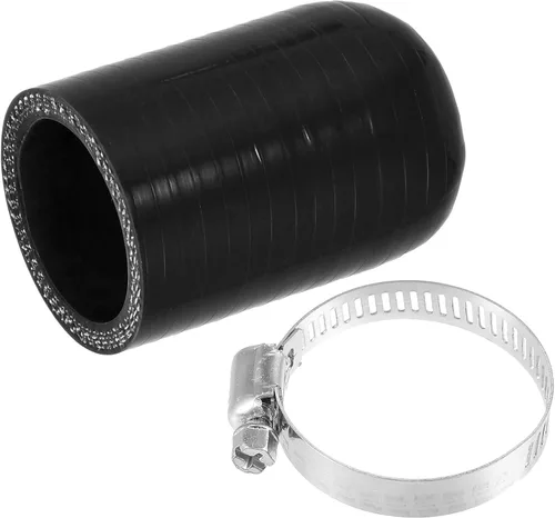 Miniatura 18 de uxcell 1 Unidades 0.236 in ID silicona refrigerante tapa con abrazadera para calentador de refrigerante derivación vacío puerto de agua negro
