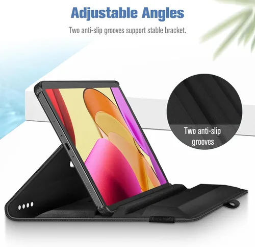 Miniatura 4 de Fintie Funda giratoria para Amazon Fire Max 11 (13ª generación, versión 2023) con soporte para lápices integrado, funda protectora con soporte