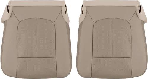 2011 2012 para Ford F250 F350 Lariat conductor y pasajero parte inferior de cuero cubre marrón