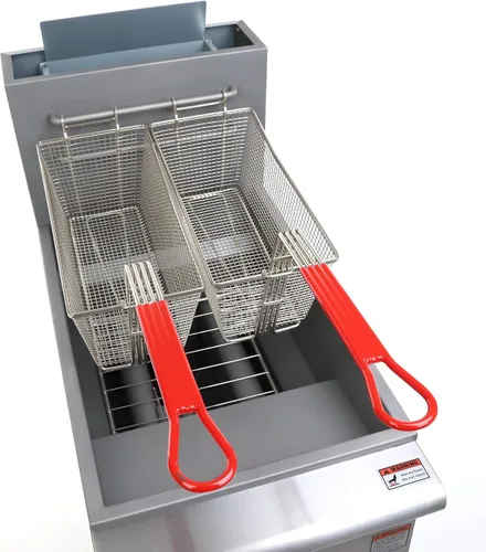Miniatura 6 de General Freidora comercial, 40 lb., 90,000 BTU, en acero inoxidable (GFF3-40LP)