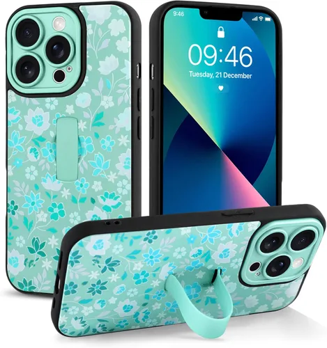 Miniatura 103 de Funda compatible con iPhone 17 Pro Max con correa de mano para los dedos, funda de teléfono con estampado de leopardo y guepardo para mujeres