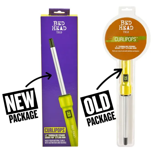 Miniatura 7 de Bed Head Curlipops - Plancha de estilo Skinny Pop™ de cerámica de turmalina de 0.5 pulgadas, varita rizadora sin abrazadera, para rizos apretados