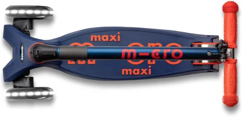 Miniatura 5 de Micro Kickboard – Maxi Deluxe plegable LED – Triciclo, inclinarse para dirigir, plegable para llevar – Micro patinete suizo diseñado para niños