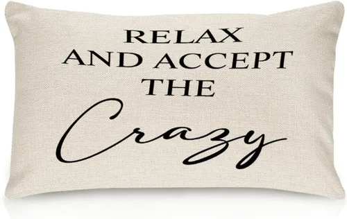Miniatura 55 de Better When We are Together - Fundas de almohada lumbar de 12 x 20 pulgadas con citas divertidas de algodón y lino para sofá, decoración de sala