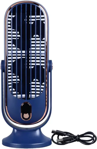 Miniatura 6 de Ventilador oscilante de mesa de torre de 5 engranajes con flujo de aire turboalimentado, silencioso y desmontable para el hogar, oficina, espacios