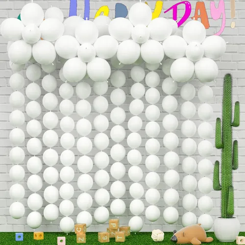 Miniatura 10 de 105 globos de enlace negro de 6 pulgadas, globos de enlace rápido, globos de látex para sesión de fotos, baby shower, decoración de fiesta