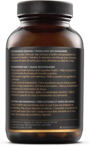 Miniatura 3 de Mycoveda Cognition Lions Mane Hongo, Bacopa Monnieri Suplemento natural para una mejor cognición y concentración