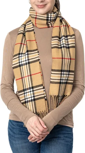 Miniatura 52 de Bufanda de invierno Achillea suave y cálida, de tartán, a cuadros, de cachemira, unisex