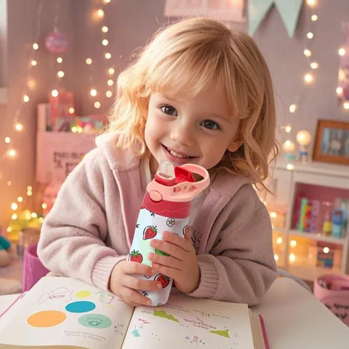 Miniatura 7 de Paquete de 30 vasos de 12 onzas para niños con sublimación de acero inoxidable para niños, botella de agua para la escuela y niños pequeños, a