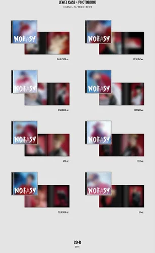 Miniatura 2 de STRAY KIDS NOEASY 2nd Album Jewel Case Random Cover 20p PhotoBook+1p Sticker+1p PhotoCard+Tracking Kpop Sealed