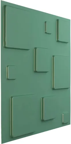 Miniatura 2 de Ekena Millwork 19 5/8 pulgadas de ancho x 19 5/8 pulgadas de alto Devon EnduraWall Panel decorativo de pared 3D, niebla marina