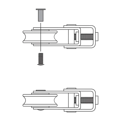 Miniatura 5 de Prime-Line D 1799 Kit de reemplazo de rodillos para puerta de patio, 1-1/2 pulgadas, paquete de 2