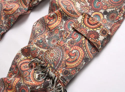 Miniatura 137 de Enrica Pantalones vaqueros estampados casuales para hombre