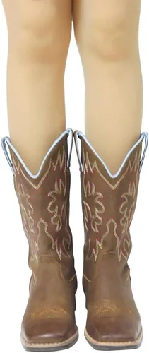 Miniatura 8 de SheSole Botas de vaquera para mujer de media pantorrilla con punta cuadrada marrón
