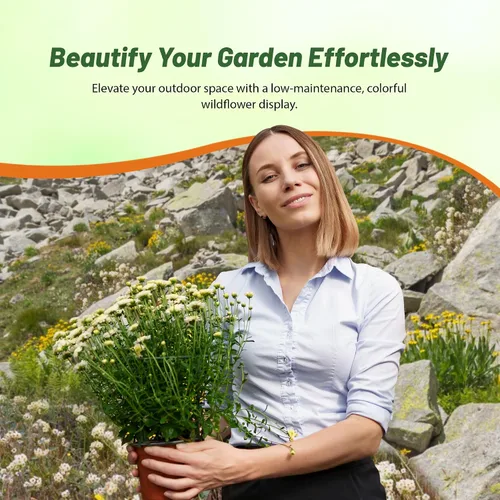 Miniatura 6 de Outsidepride Perennial Rock Garden - Mezcla de semillas de flores silvestres, 5000 piezas, fácil de cultivar, tolerante a la sequía, mezcla colorida