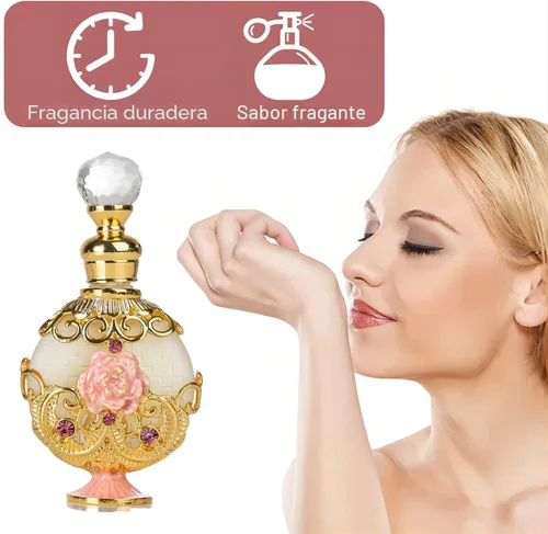 Miniatura 2 de Perfume para Mujeres, Aceite de Perfume Halal Retro Concentrado de Dubái - Fragancia Vintage Exquisita de Larga Duración para Regalo - El Aroma