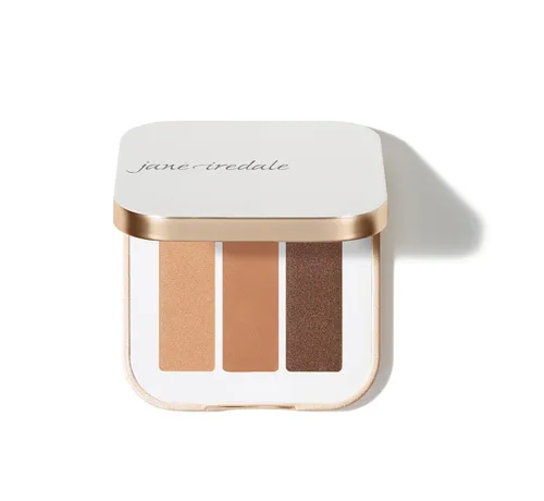 Miniatura 17 de Sombra de ojos PurePressed triple de jane iredale, color mineral altamente pigmentado, fórmula de larga duración y resistente a arrugas, segura