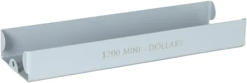Miniatura 4 de BankSupplies Capacidad apilable del bronceado 100 de la bandeja del dinero del metal de la clasificación de la moneda de medio dólar Buff